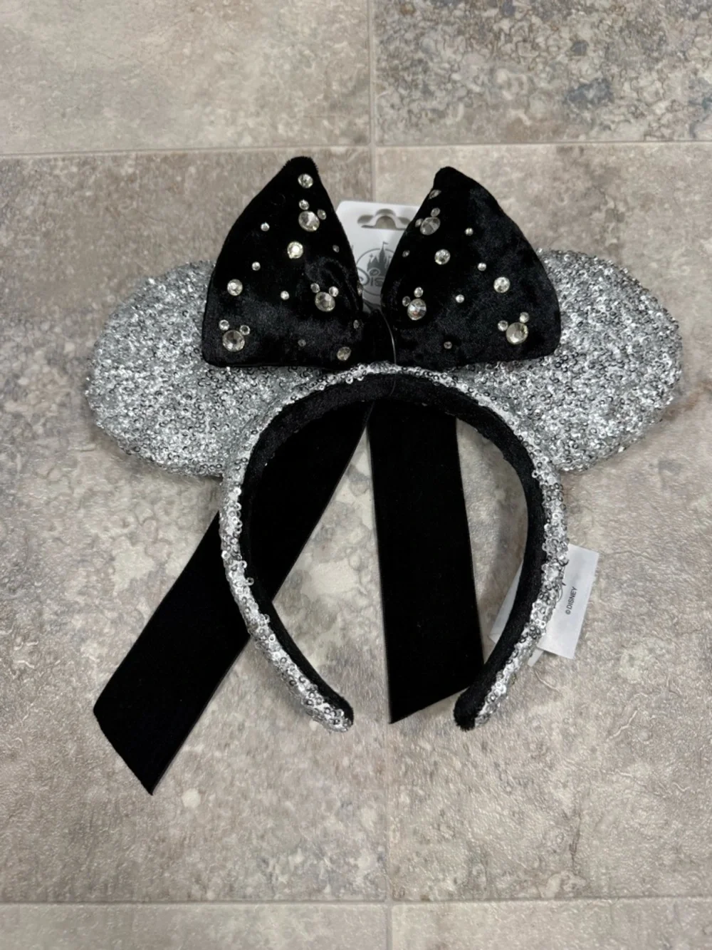 Loungefly Silver and Black Sequin Backpack - Picture 8 of 9